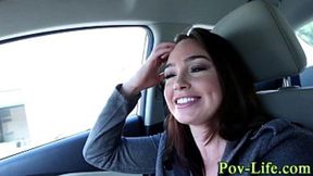 Teen girl blowjob in front of crowd