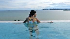 ”Curvy booty Thai teen amateur Girlfriend gets screwed hard doggy style”