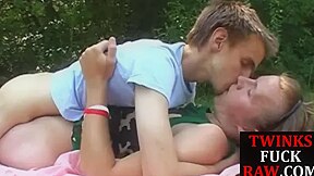 Camping Twink Tasting Cum After Breeding Duo