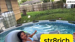 girl next door fuck around and find out this what happens when you got a pool in the hood