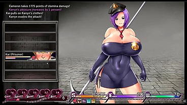 Karryn's Prison Silent Walkthough [PornPlay Hentai game] Ep.7 first bad end after a men bathroom dirty ganbang