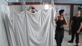 Hot Janitor Endures Relentless Edging at an Airport Restroom