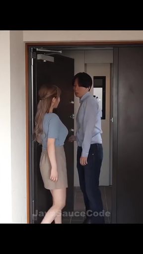 Couple in hallway