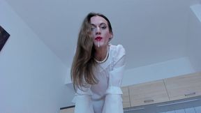 joi with countdown dominant mistress spit and cum in your mouth and face