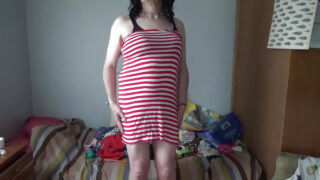 Solopige klip af plus-size amatør moden amerikansk crossdresser ladyboy homoseksuelle ludere kneppet i røven