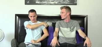 Great dicked twink Payton Connor stokes after an in