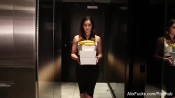 Alix Lynx Teases & Tantalizes the Hotel Room Delivery Girl