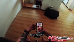 Sidney Dark's POV Encounter: MILF Hunter Fucks Mature Goth in His Apartment!