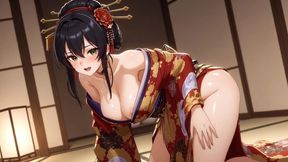 Traditional kimono geisha