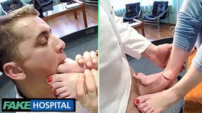 Feet-Loving Doc Double-Doses Redhead's Sensational Sexuality - Faux Clinic
