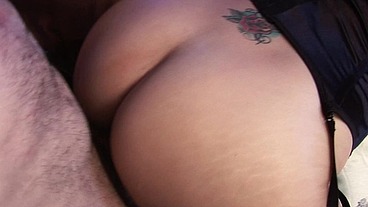 Slutty Latina Sativa Rose Sucks Her Big Cock Butler's Load After Letting Him Fuck Her