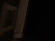 Almost caught by cop young black exhibitionist cruising intown dildo in ass