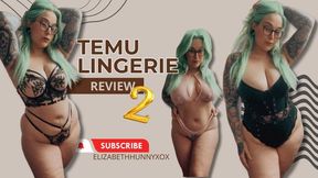 Temu Lingerie Sets Try On Part Two | ElizabethsLingerie