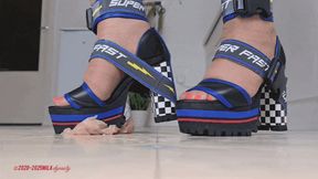 Mila in Sandals - Meat pate in grooves (P3V1)
