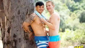 Naked Hotties Dylan Tides and Ian Roman Bareback for Sean Cody