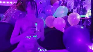 Toke Smoke  Riding my vibrator under blacklights