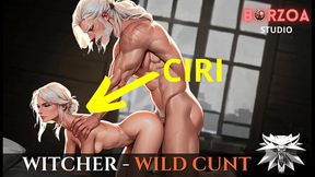 Witcher - Geralt fuck teen Ciri with huge cock when Yennefer is not home