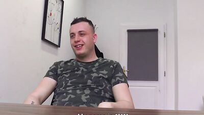 Amateur Czech dude gets fucked in the ass during gay casting interview