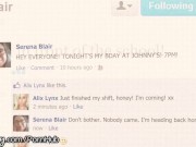 Nerdy Lesbian seduced by Artifical Intelligence