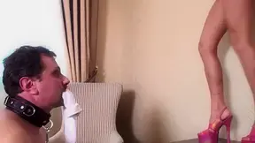 Banana dance humiliation by Femdom Austria