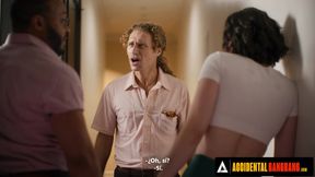ACCIDENTAL GANGBANG - Hot Casey Calvert Get Gangbanged To Relieve Boredom FRENCH SUBTITLES