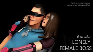 Lonely female boss - Erotic audio, ASMR