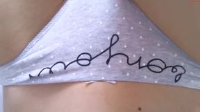 Playing with my pussy in cute panties