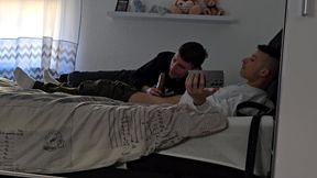 Just a Quick Gay Blowjob in Between