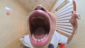 MARTINA humiliated dwarfs in the bathroom with 4K