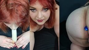 dans ma petite nuisette leopard, regarde de quoi je suis capable en solo avec ...