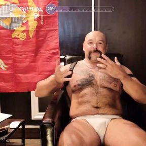 Ric Ram Chaturbate with Leather Gear and Cigar