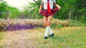 Mini Skirt & Loose Socks