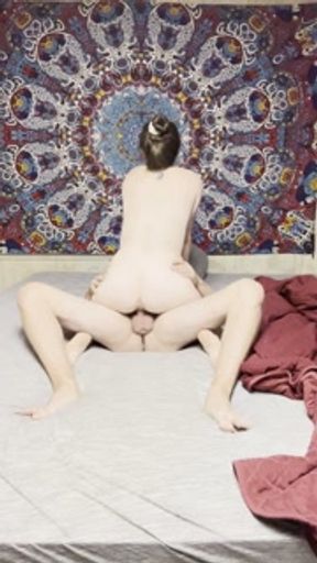 Step sister coming in while I’m naked laying down to get stuffed