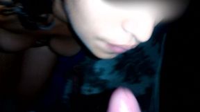 Morena beauty sucks big cock in POV