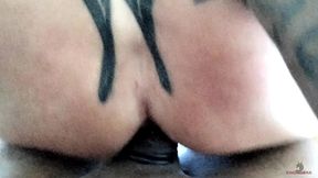 king cobra is owning my ass: muscle mama gets dominated by the king