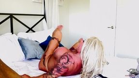 king cobra is owning my ass: muscle mama gets dominated by the king