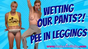 Pee Wetting Our Special Grey Leggings - Piss Fetish - Urine - Pants Wetting - Pee Play