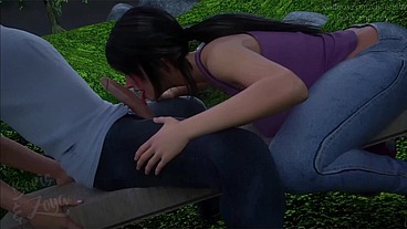 My stepsister instantly deepthroats my cock whenever she sees it! [Milfy City - Caroline 6]