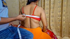 I fucked my stepsister in the tailor&#039;s room. Beautiful Desi stepsister first time fuck