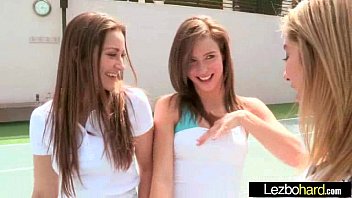 Lesbians (Dani Daniels &amp_ Malena Morgan &amp_ Lia Lor) Play On Cam With Their Hot Bodies clip-17