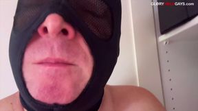 Locked Cock at the Hole - He Cums on a Cookie and Makes Me Eat It