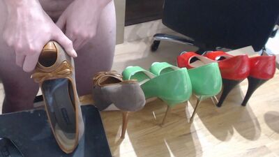 Sexy Peep Toe High Heels Fucking