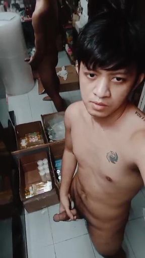 Kraken - Asia Hot Teen Boy Is Wanking on a Balcony