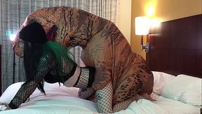 Dinosaur Fucks Trans Goth Girl
