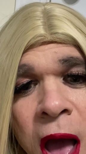 Crossdresser talking to Step Daddy ans a CD trying to really get them to come over and play, make our, Suck cock, lick&hellip;   Clip 1