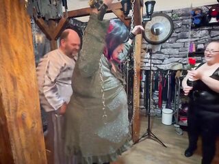 Part 1:- Torture Session for Stephanie for Not Sucking Sufficiently Weenie with Female-dominator Satana and Lanista Bear.