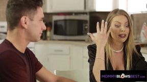 Stepmom's Hilarious Breakfast Fiasco: Britney Amber's Kitchen Adventure with Brad Knight