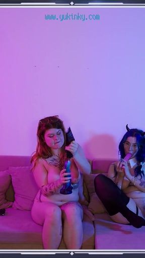 Key moment from &quot;Control these 2 hentai girls - irl hentai gamer geek amateur french redhead hairy alt khalamite and yukinky&quot;