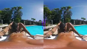 Curvy Latina Maria Gets Fucked Hotly by Poolside VR Fantasy