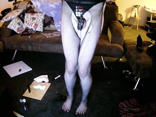 SissyCDMish - qos sissy camwhore with chastity cage, butt plug and sex tool